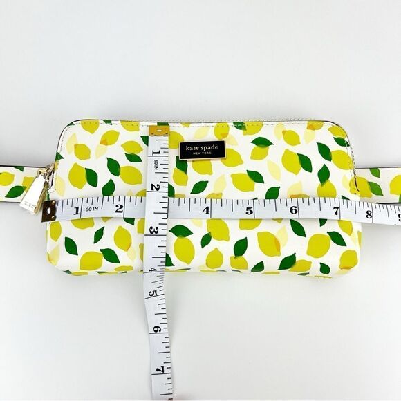 NWT KATE SPADE NEW YORK LEATHER LEMON PRINT FANNY PACK BELT BAG S/M - Picture 13 of 13